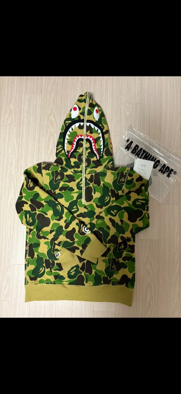 베이프 샤크 후드 반집업 s 상품이미지1