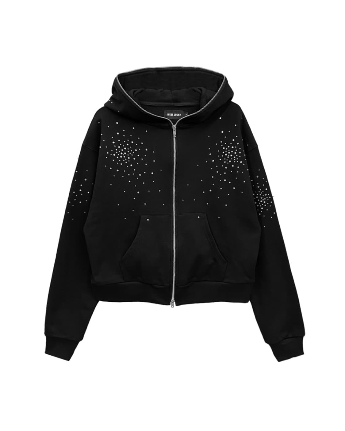 I feel lucky bling hood zip up 상품이미지1