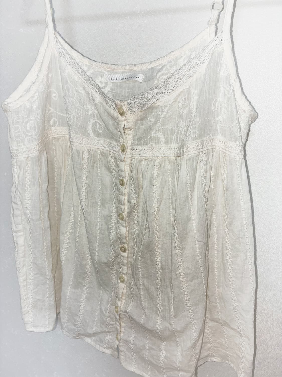 일본 빈티지 모리룩 레이스 슬립 나시 상품이미지4