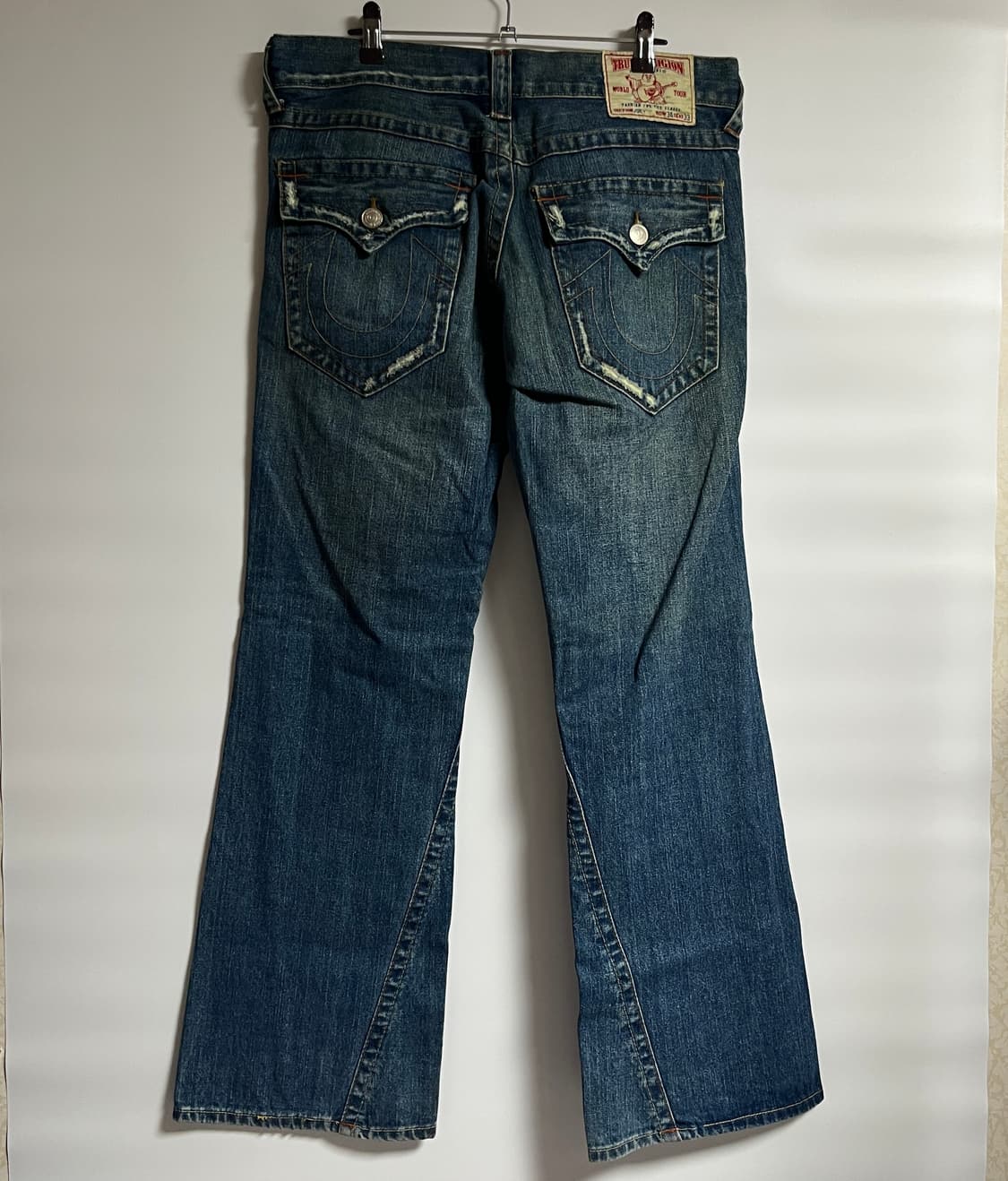 트루릴리젼 와이드 부츠컷 플레어진 데님팬츠 청바지 34 상품이미지6