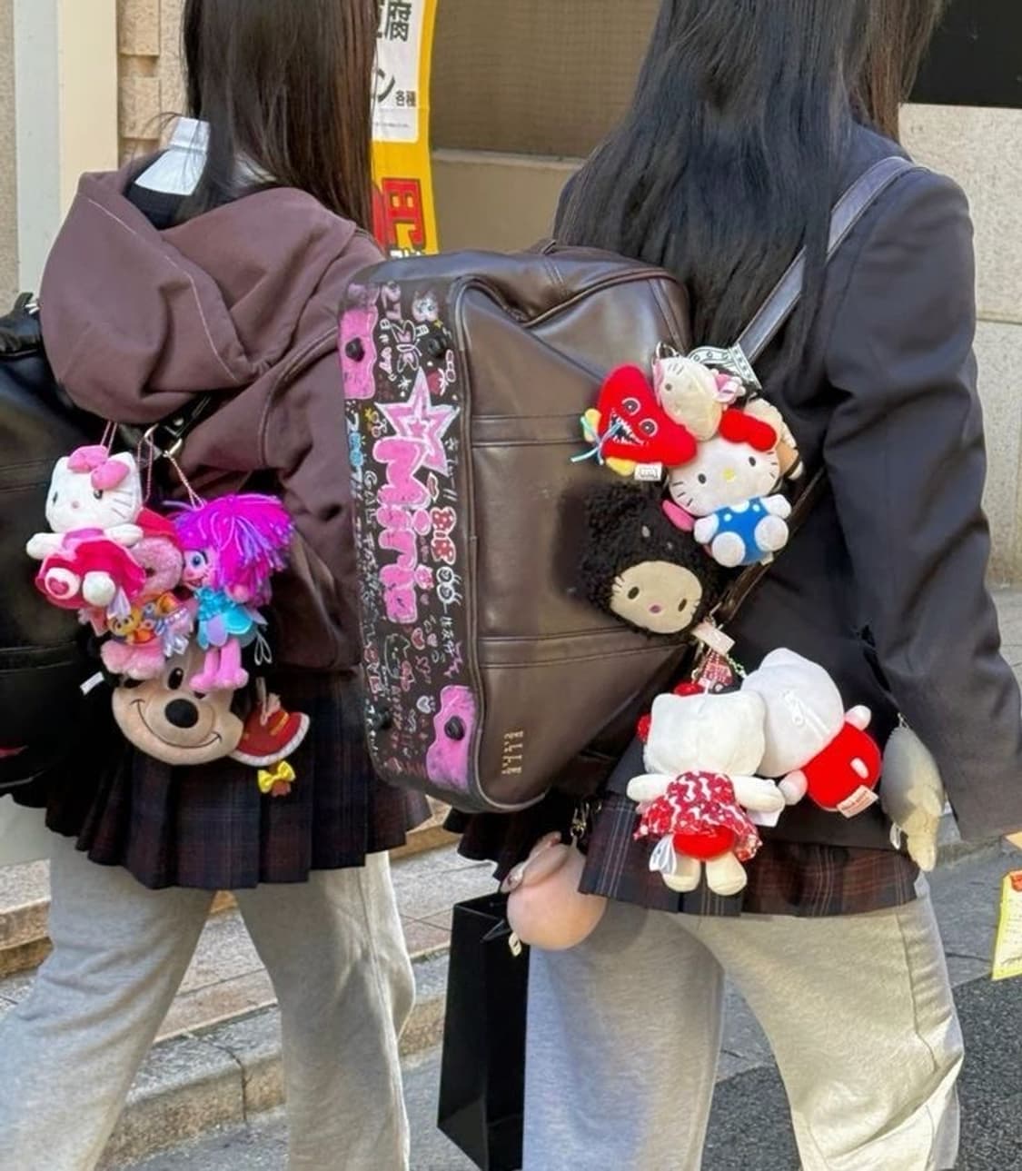 이스트보이 자주색 스쿨백 + 키링🍓 상품이미지3