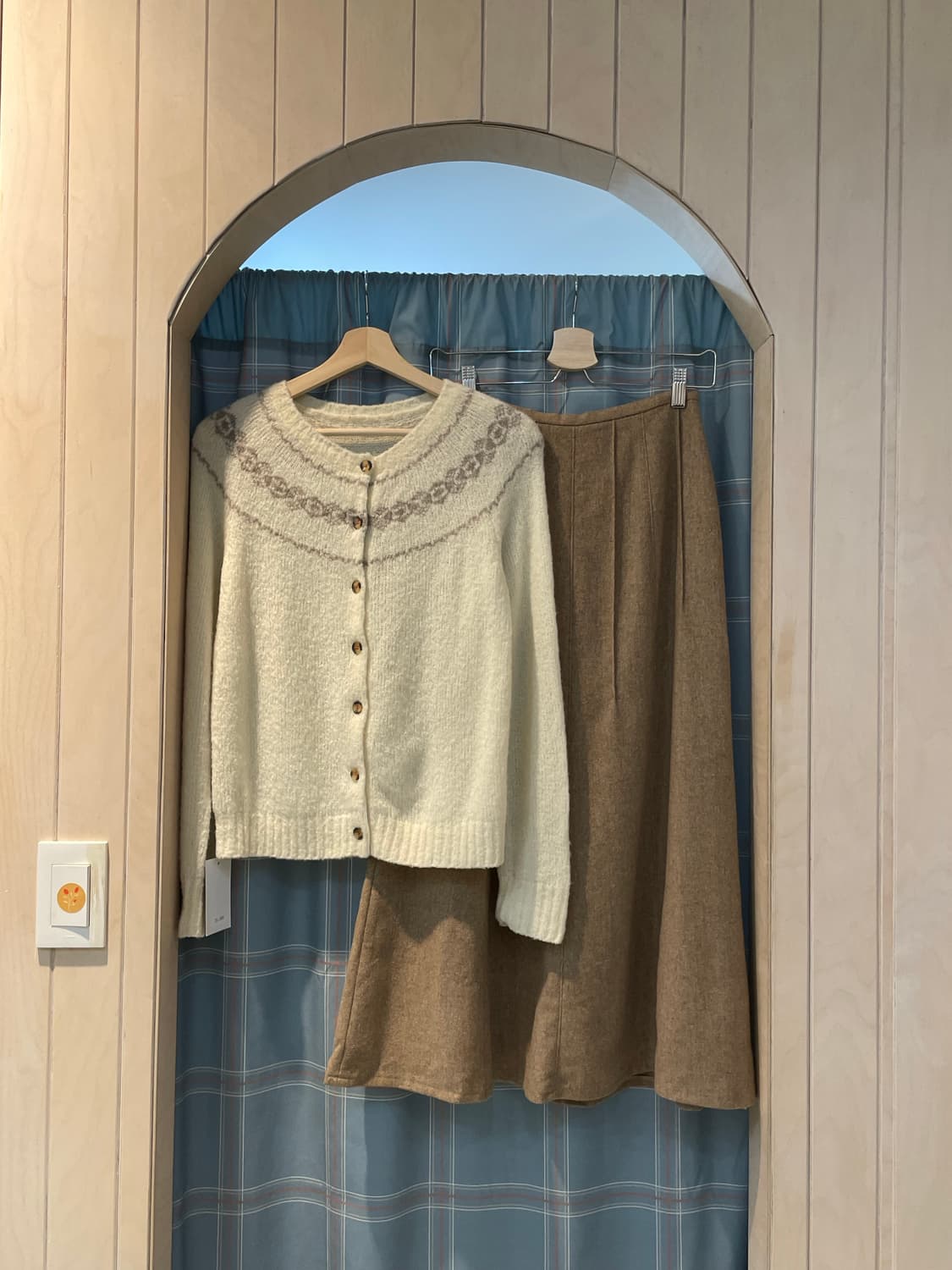 일본빈티지 디테일 롱스커트 상품이미지2