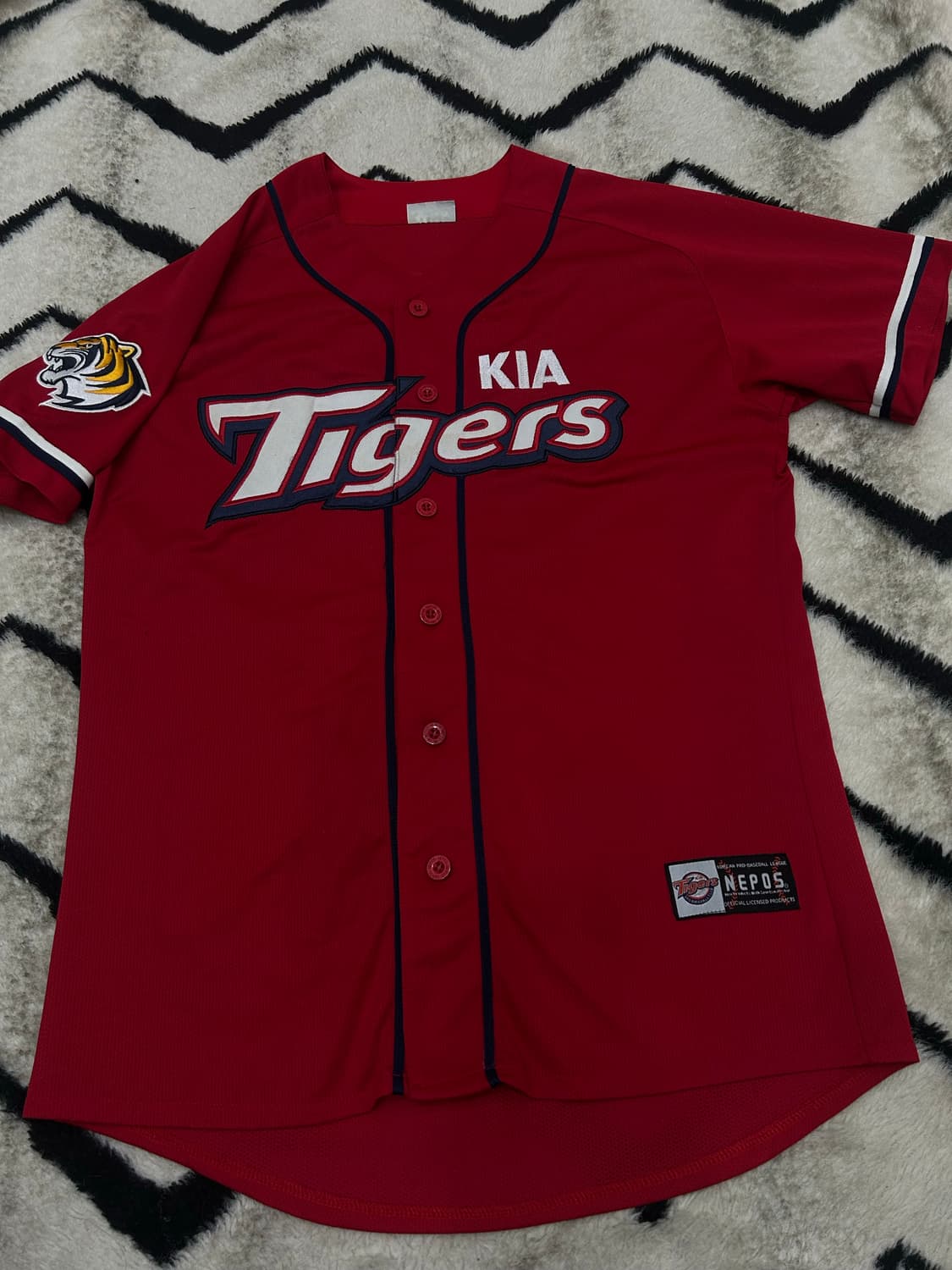 [L]네포스 기아타이거즈 반팔유니폼/안치홍 상품이미지2