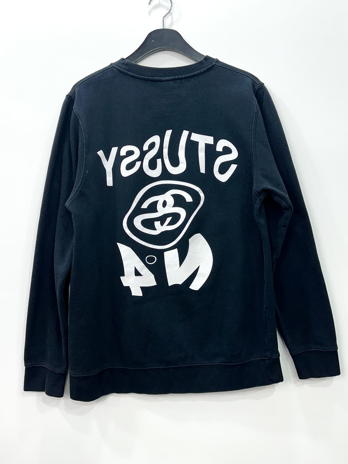 스투시 맨투맨 블랙 L 상품이미지3