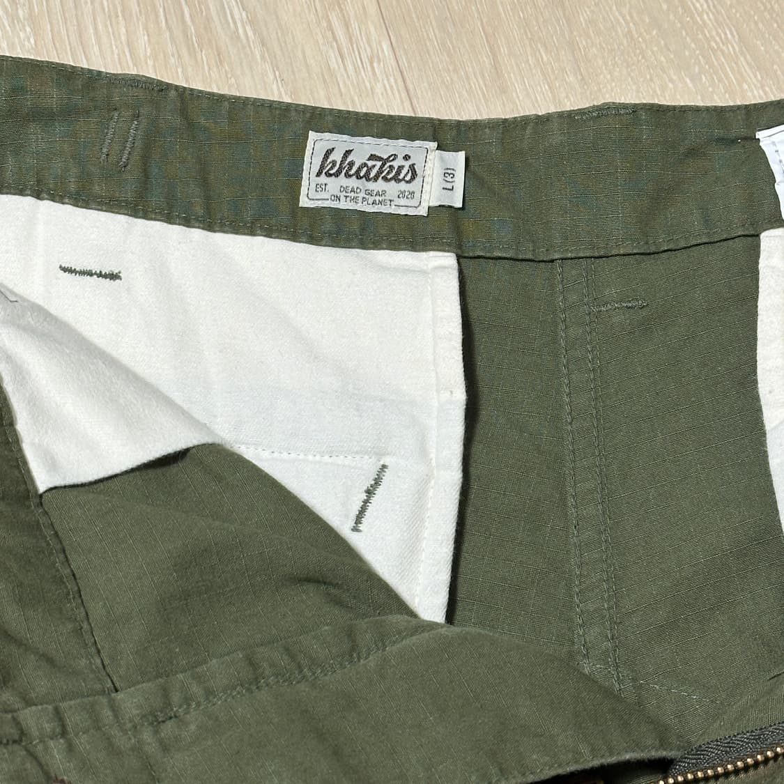L 카키스 스탁 g2 카고팬츠 올리브 상품이미지3