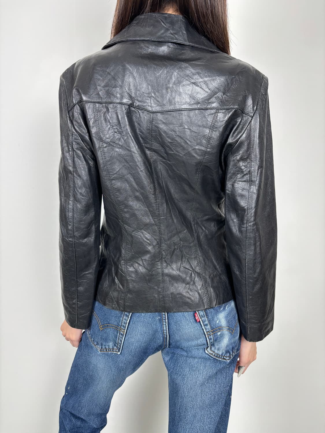 CRACKED LEATHER JACKET 상품이미지8