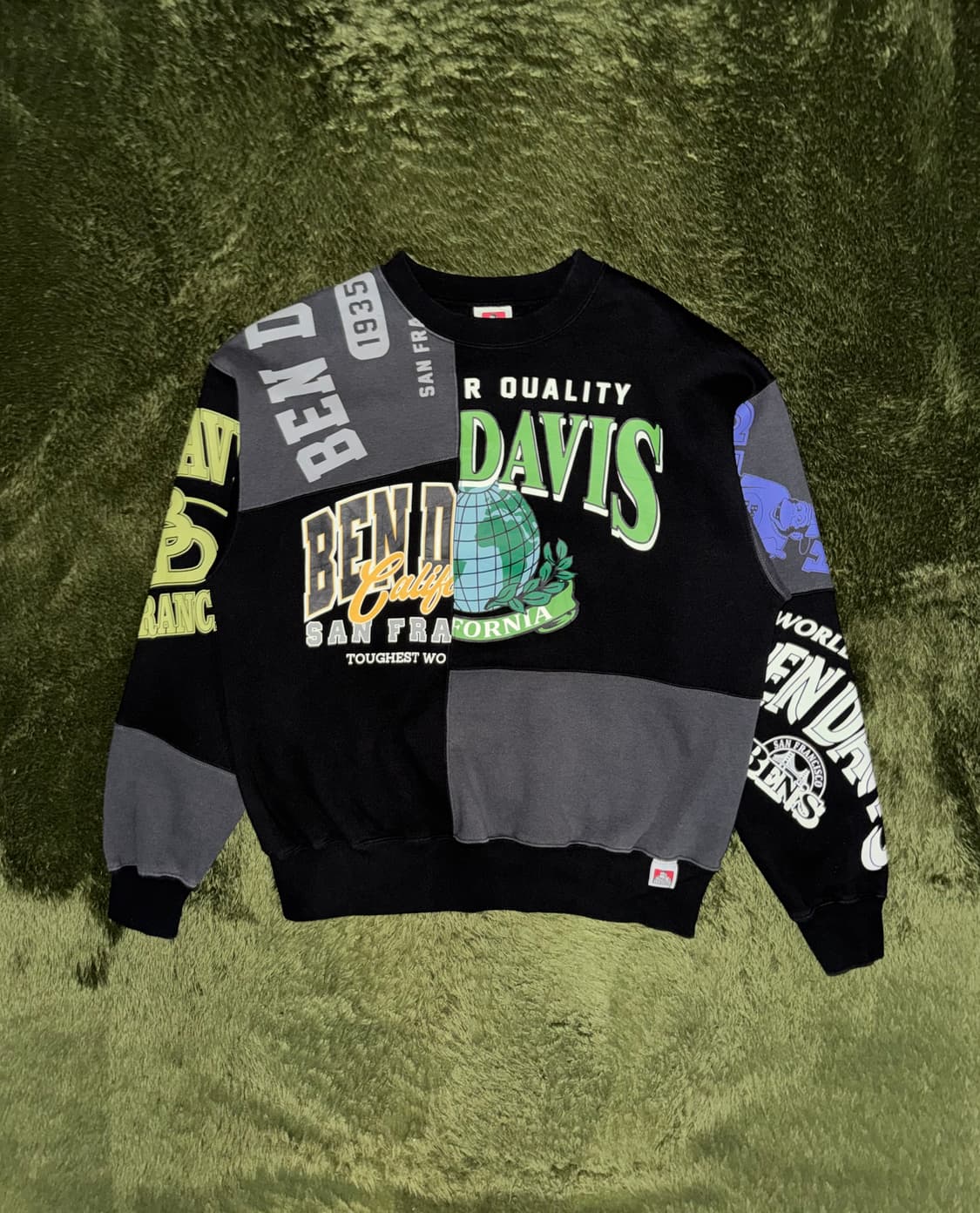 [M] 벤데이비스 재팬 별주 그래픽 믹스드 스웻셔츠 상품이미지1