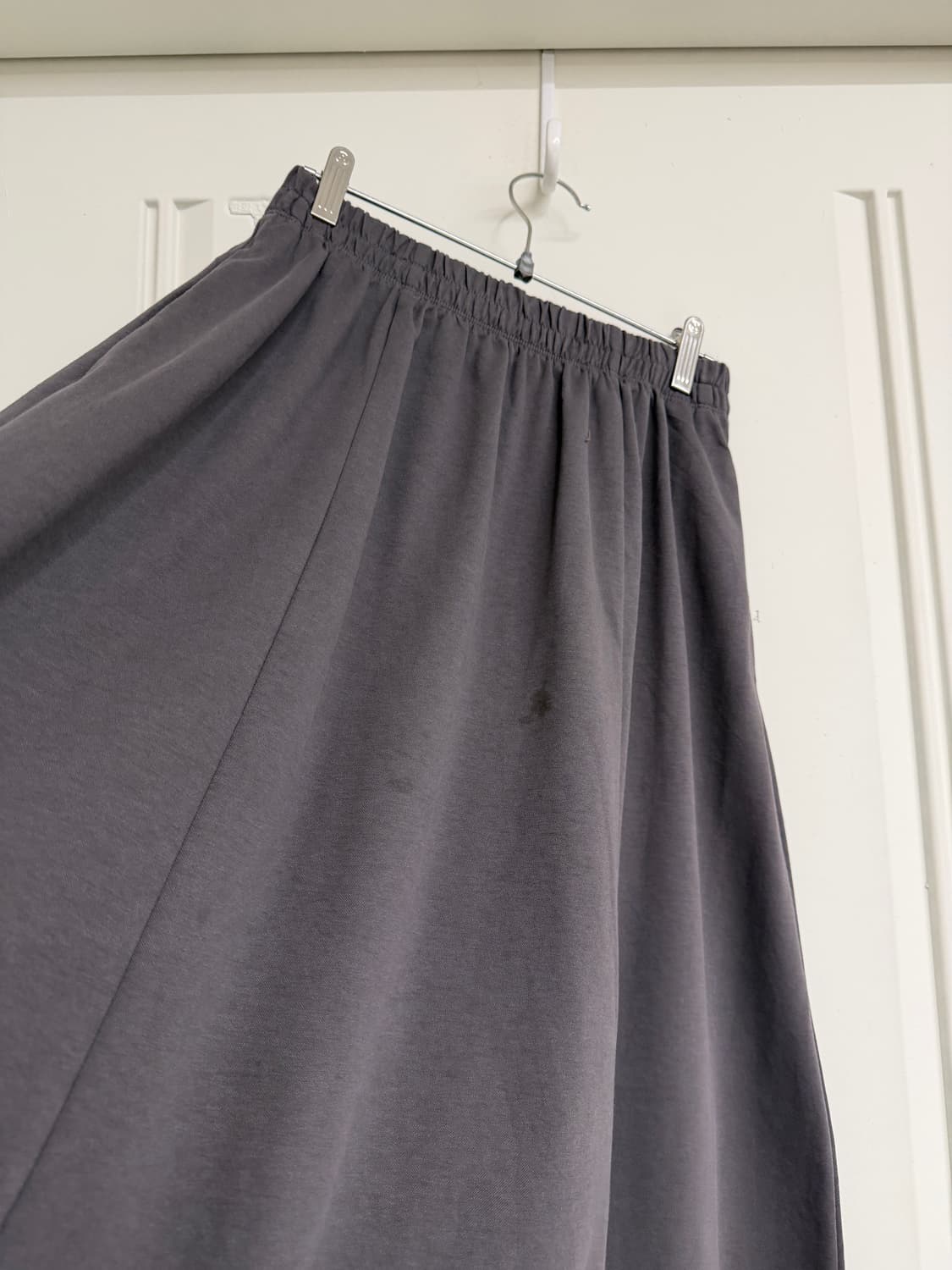 일본빈티지 차콜 플레어 롱스커트 상품이미지5