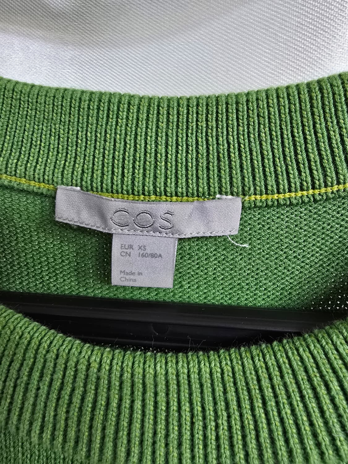 COS 코스 그린 니트 플레어 반팔 원피스 (1734) 상품이미지3