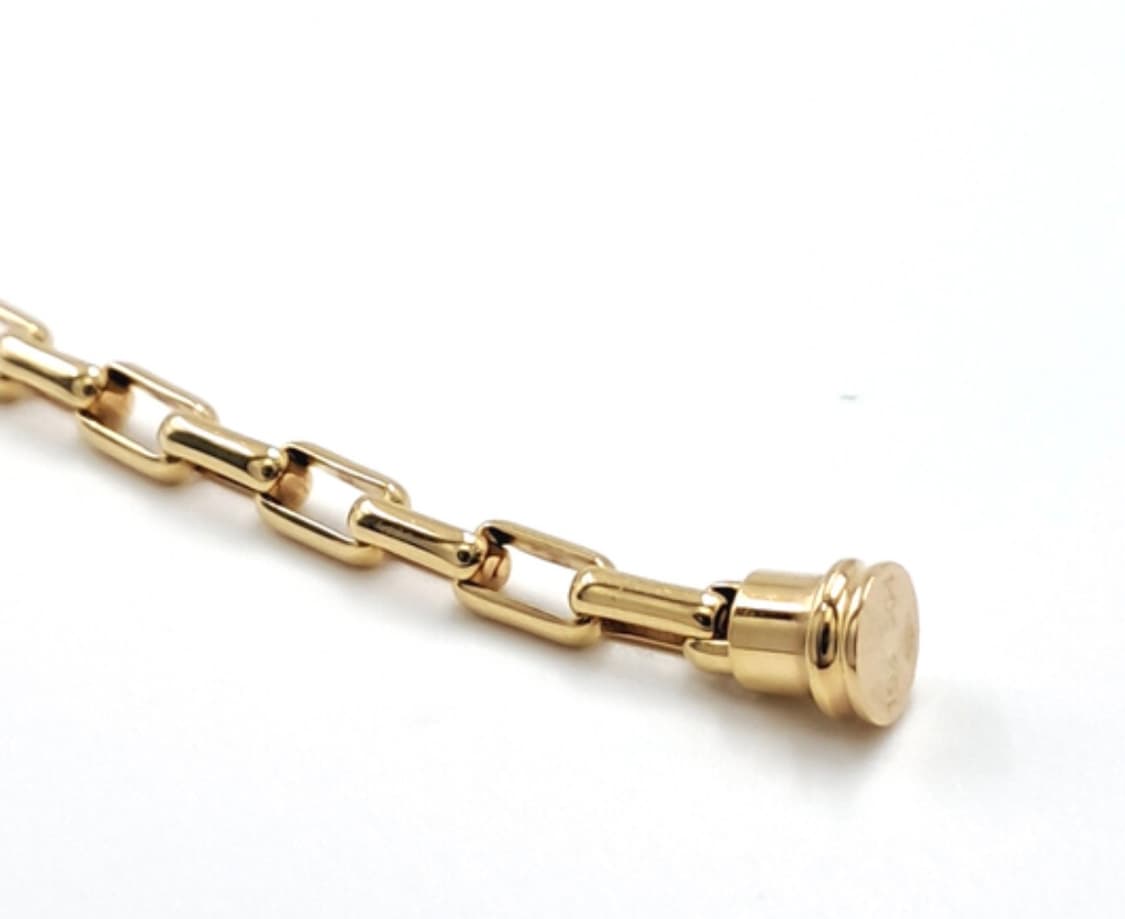 프레드 다이아 포스텐 팔찌 미디움 옐로우 골드 상품이미지3