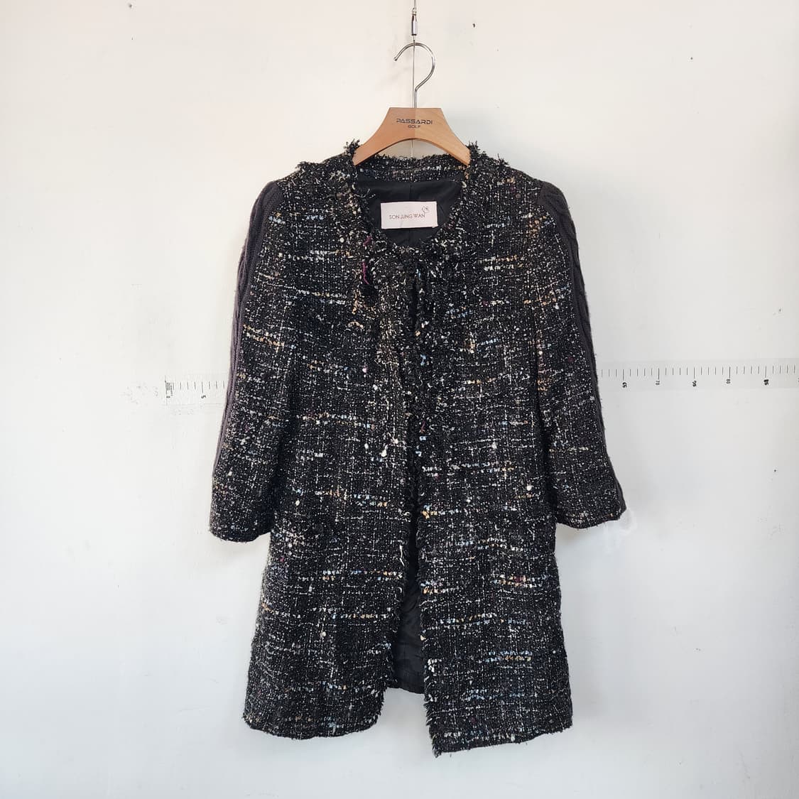 손정완 트위드 하프 코트 상품이미지1