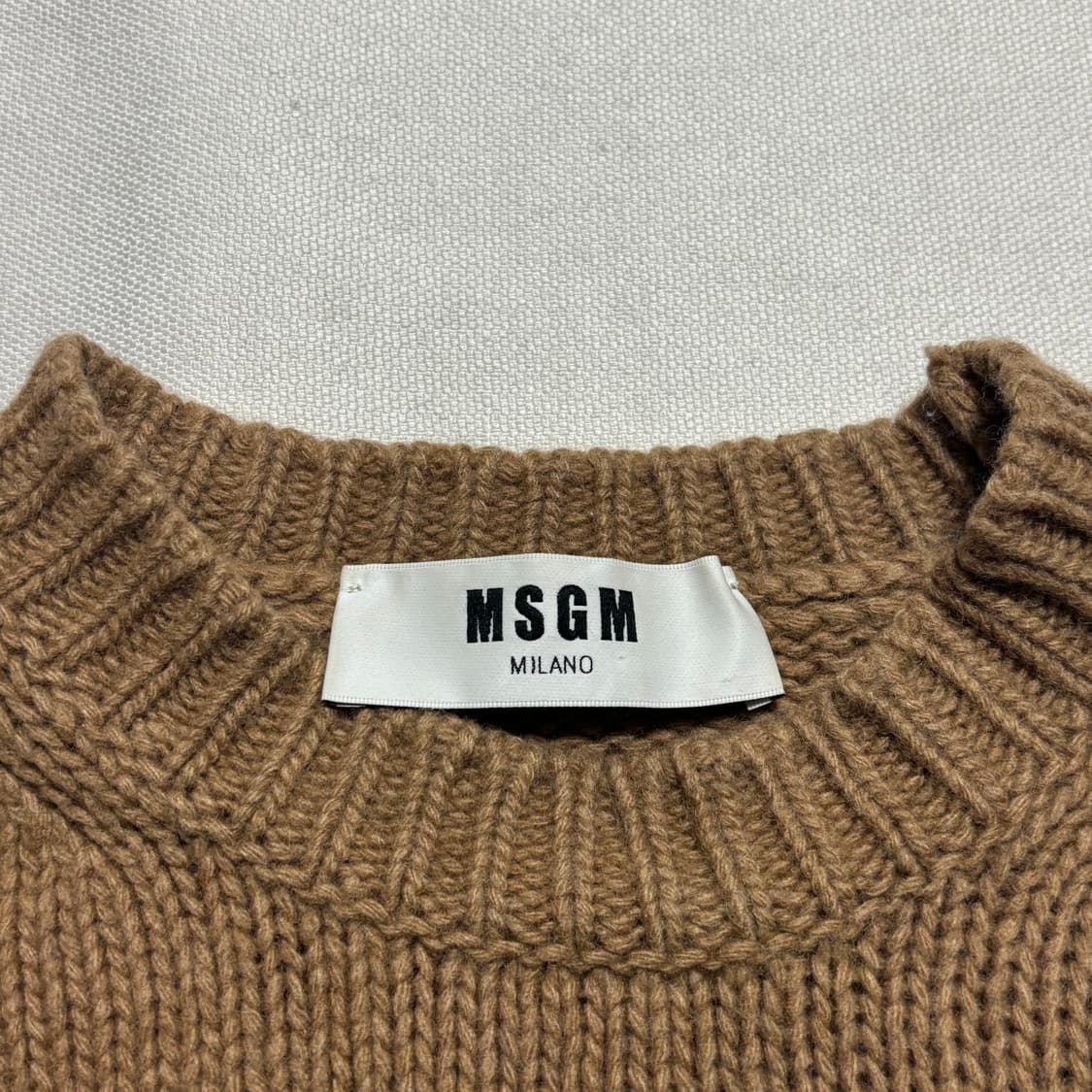M MSGM 브라운 울 니트 상품이미지2