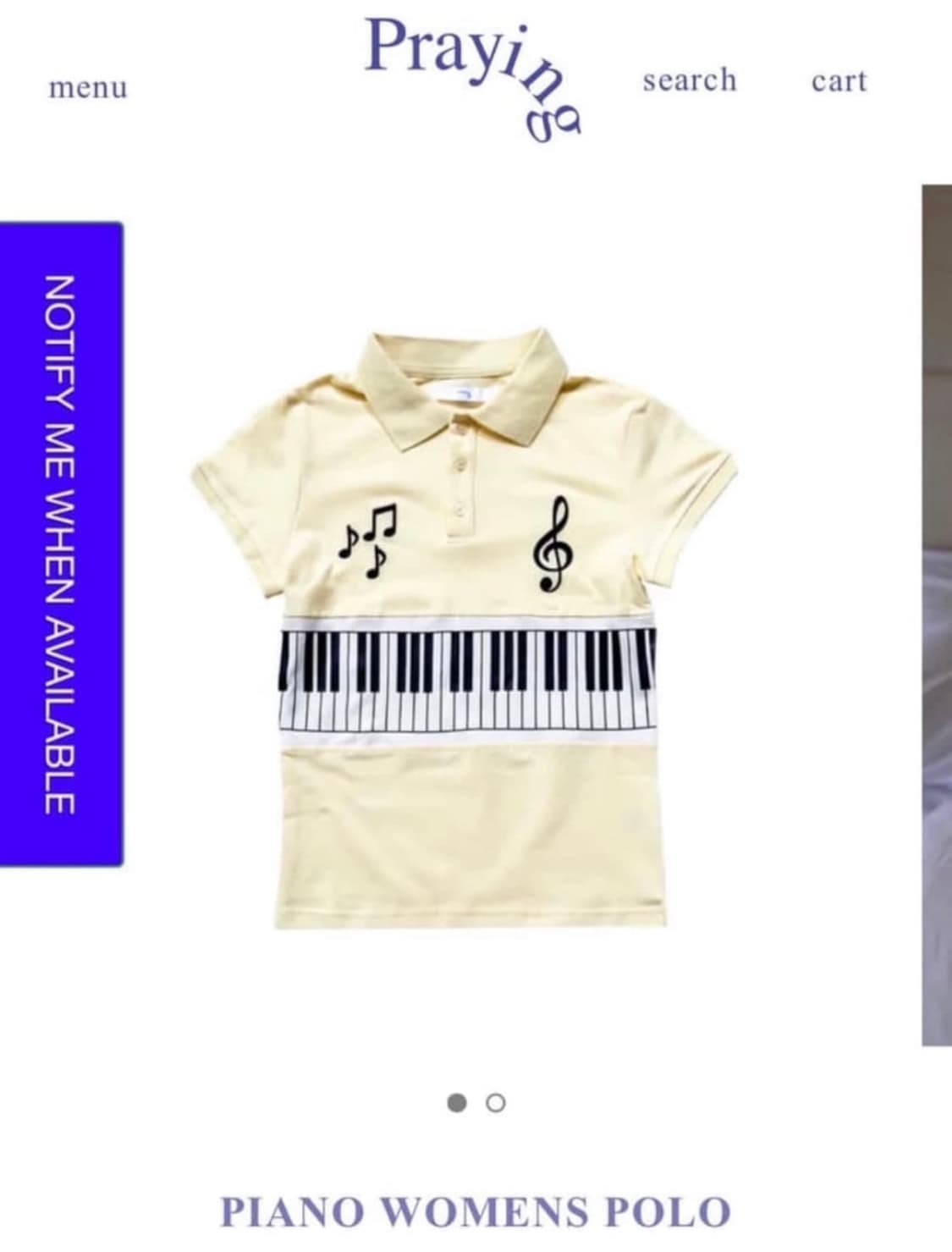 Praying piano polo top 피아노 폴로 탑 상품이미지1