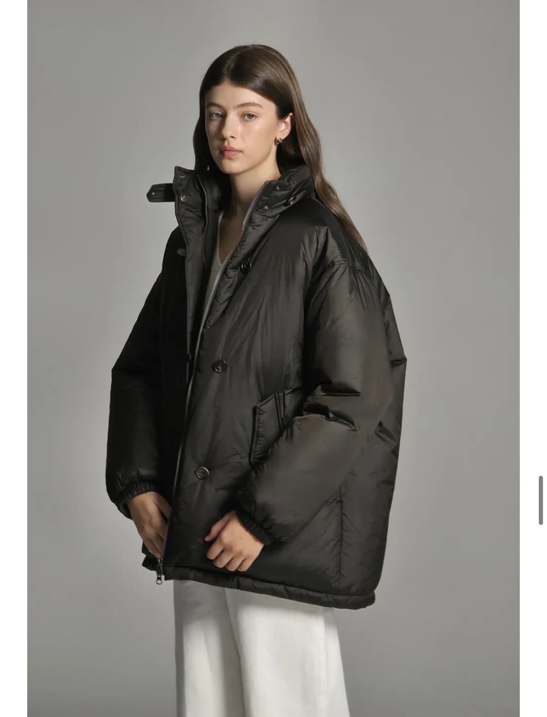 애프터아워즈 다운자켓 카키블랙 상품이미지4