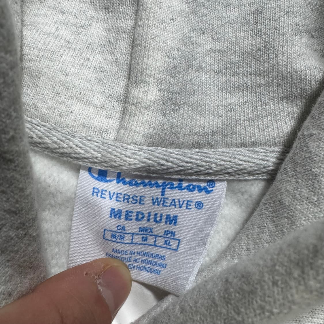 챔피온 리버스웨이브 아치 스펠링 레터링 후드티 상품이미지5