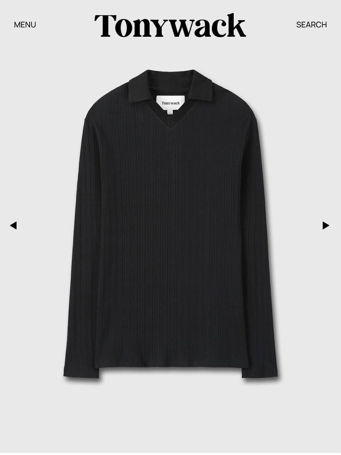 [TONYWACK] PLEATS SLIM POLO SHIRT (M) 상품이미지1