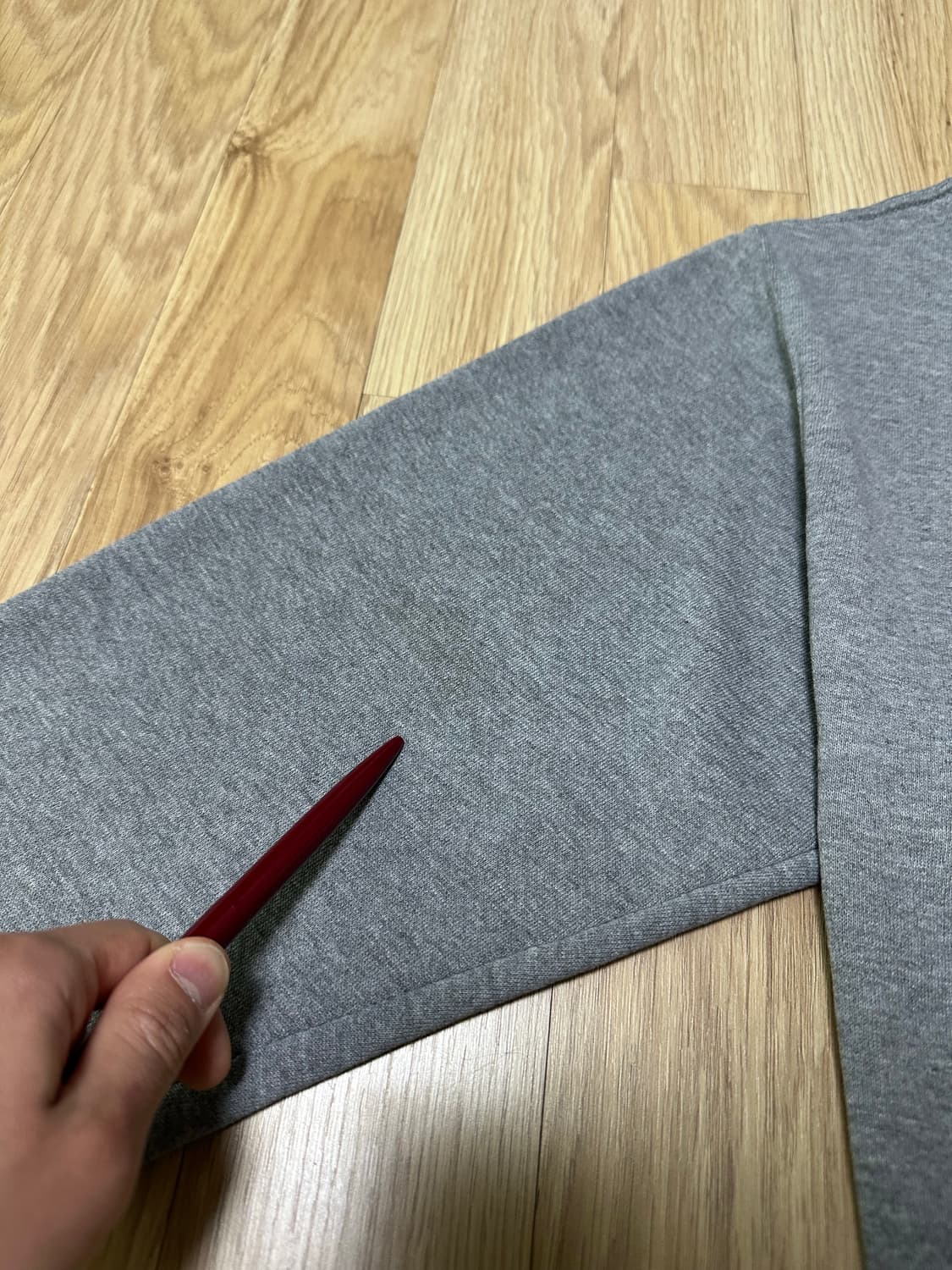 90s 빈티지 러셀 후드집업 그레이 M 상품이미지7