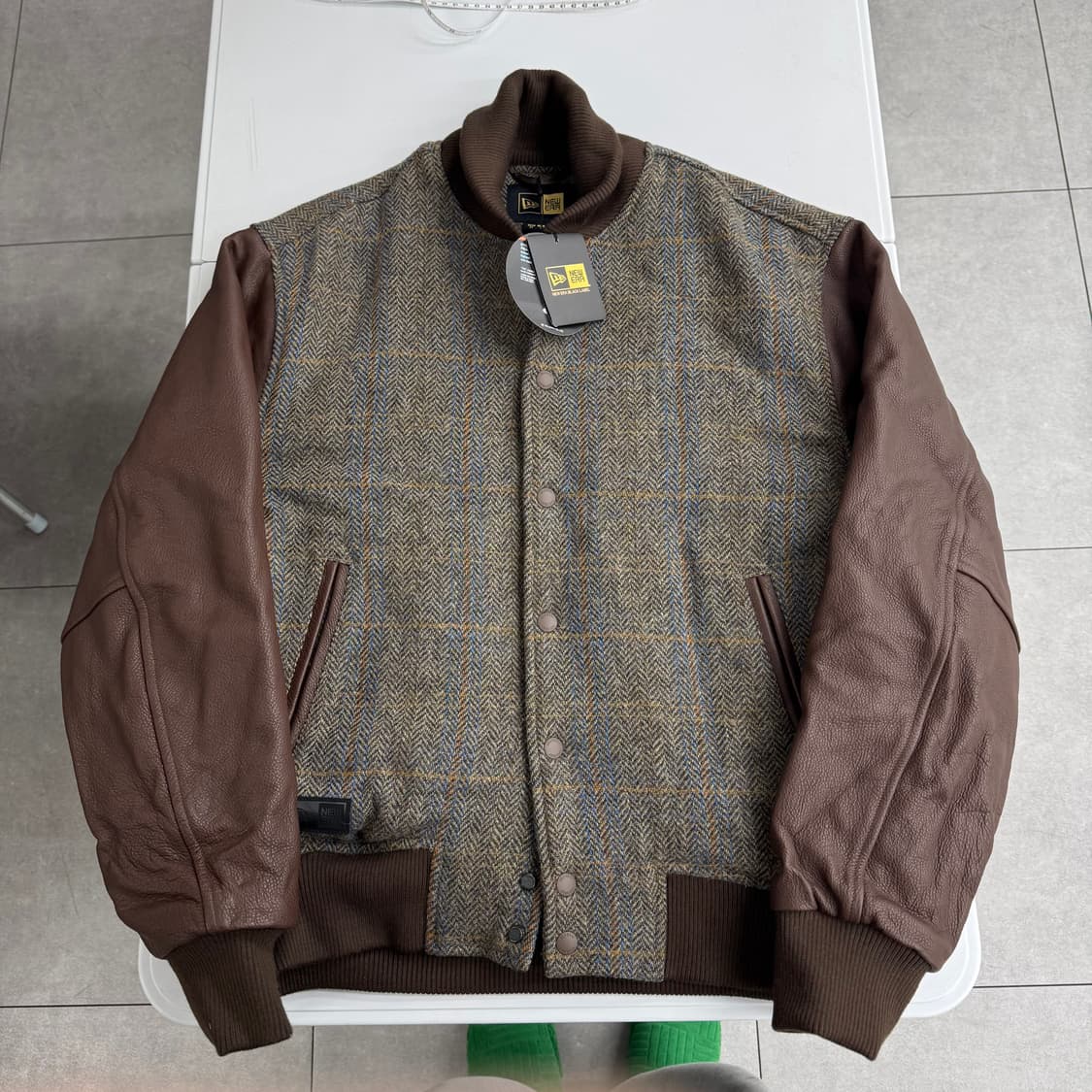 뉴에라 블랙라벨 레더암 자켓  상품이미지1