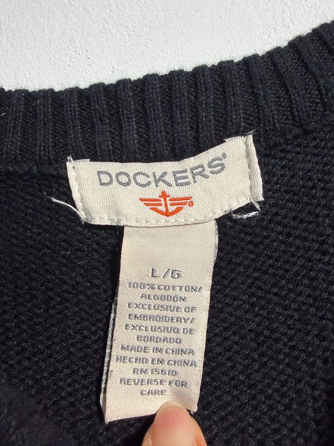 코튼 100% 니트 노르딕 니트 L 상품이미지6