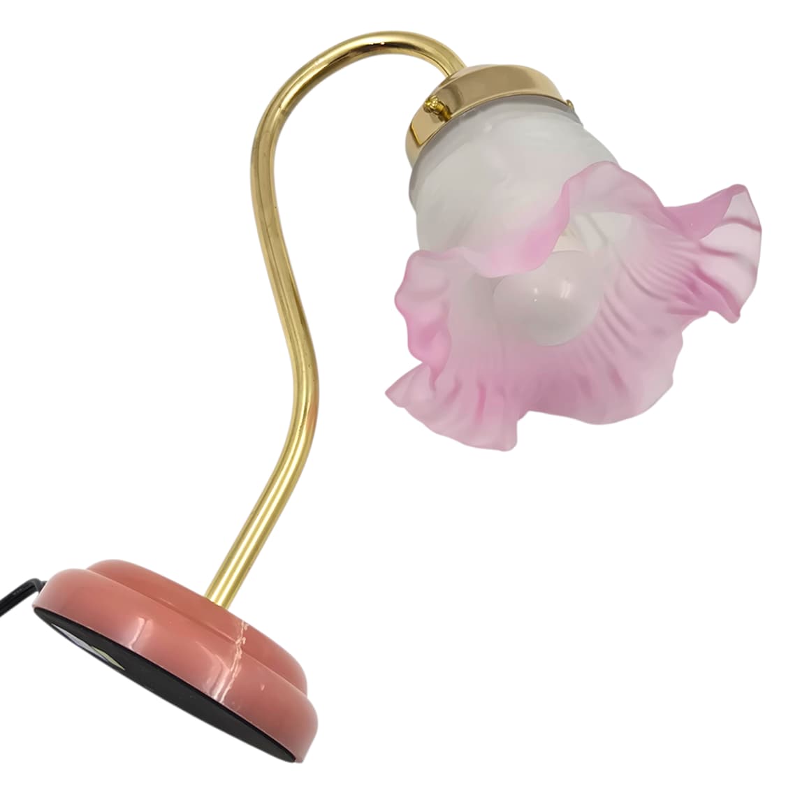 90s 키시마 레트로 핑크 마블 불투명 프릴 램프 상품이미지7