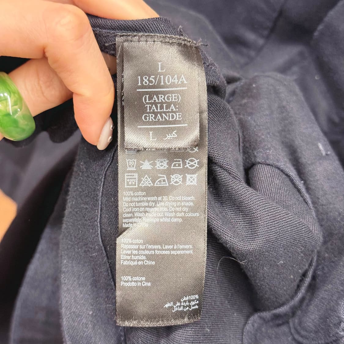 올세인츠 코튼 셔츠 자켓 투포켓 디테일 릴렉스드핏 네이비 상품이미지8