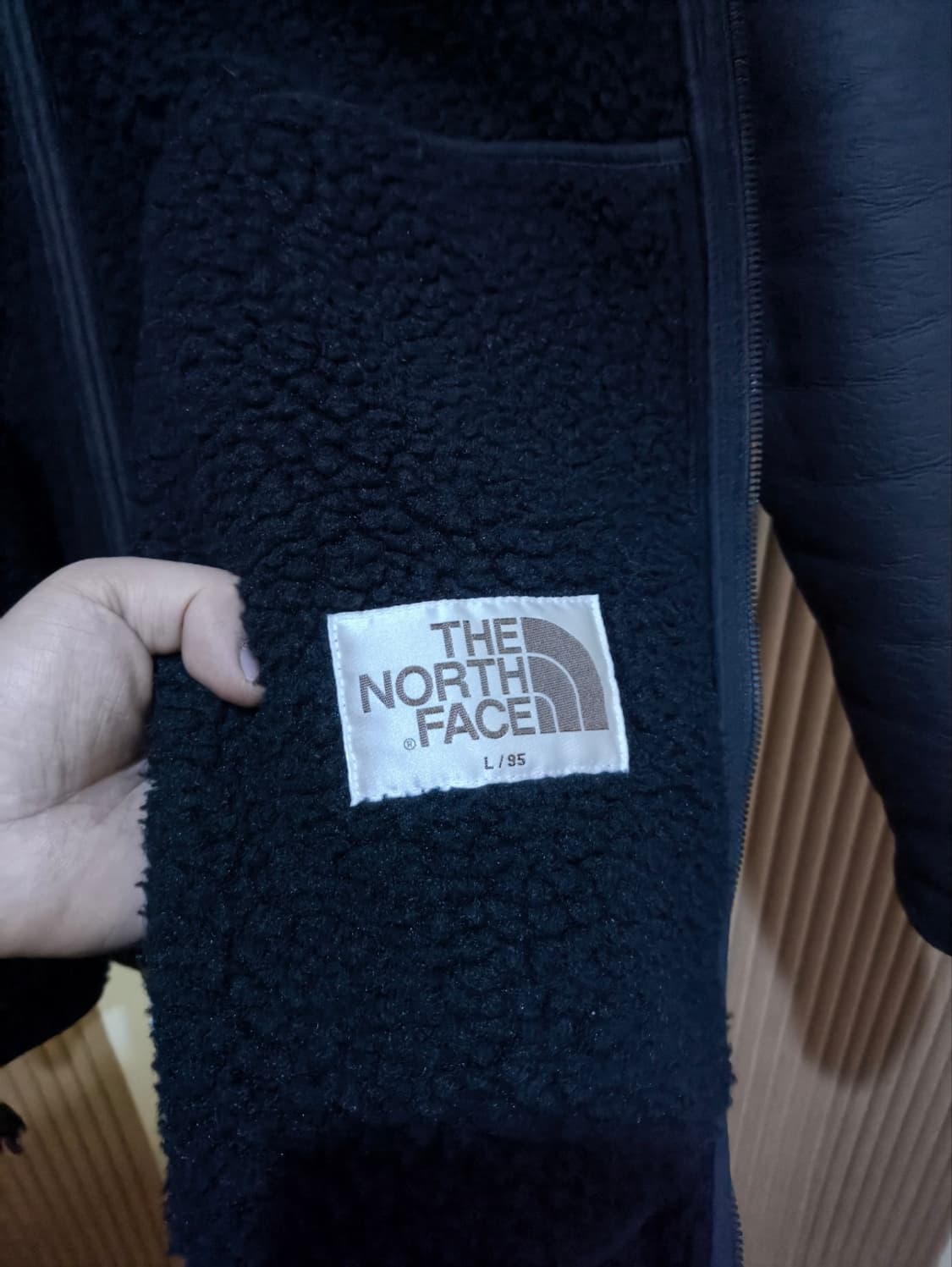 95 L 노스페이스 후드 무스탕 상품이미지6