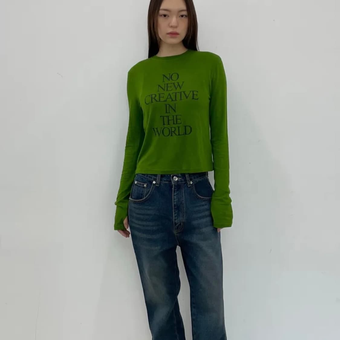 current 커렌트 NEW CREATIVE LONG SLEEVE TEE 상품이미지2