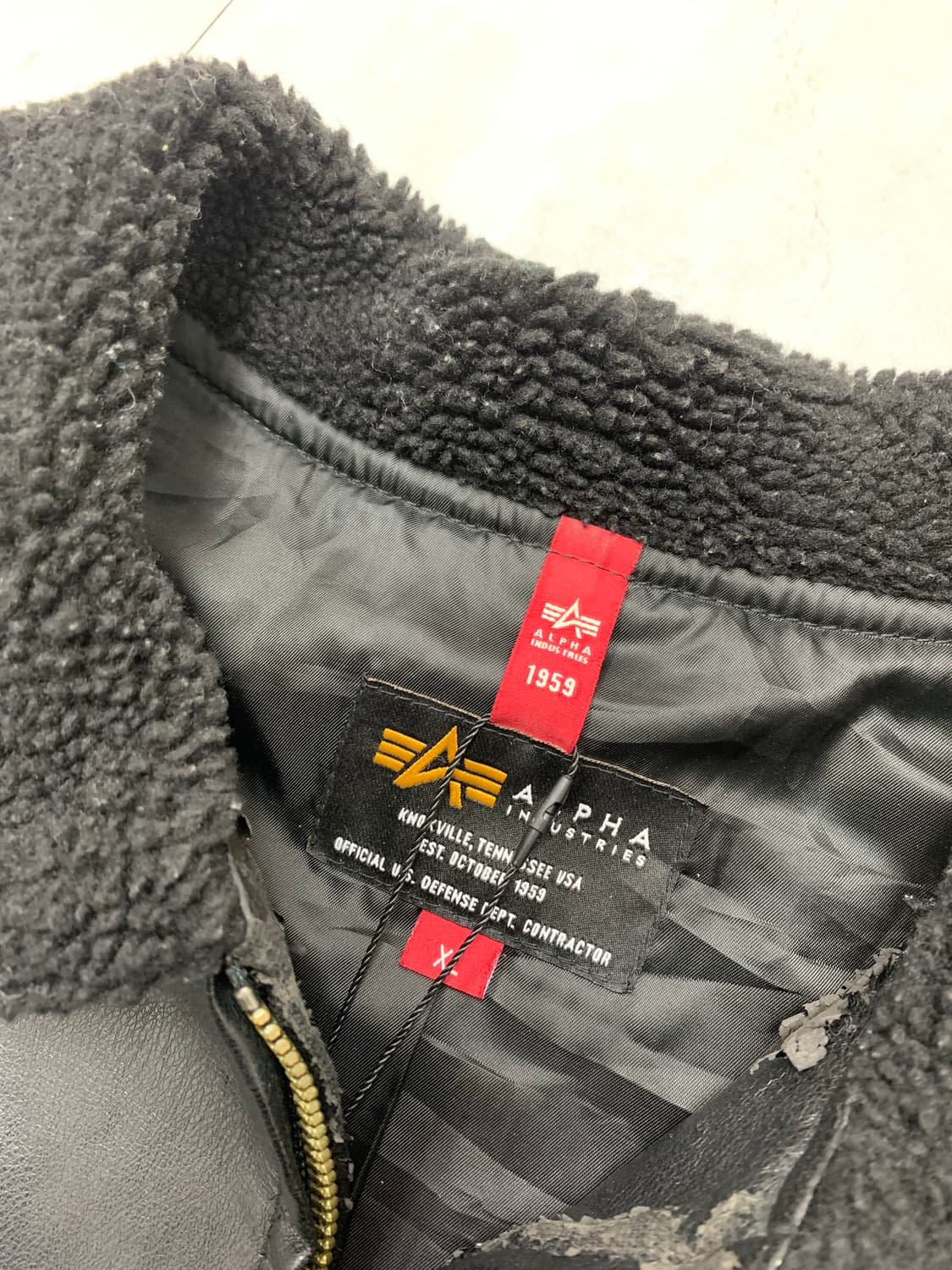 알파인더스트리 가죽 자켓 상품이미지5