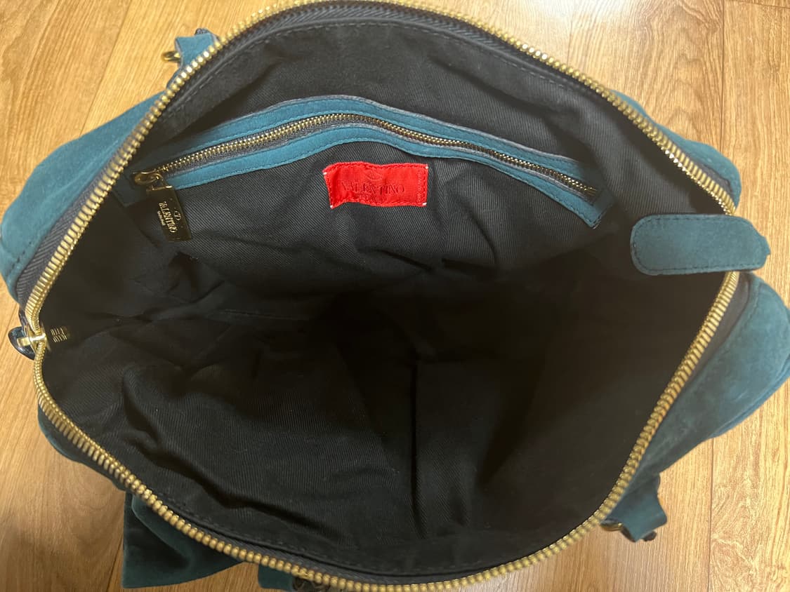 발렌티노 스웨이드 리본 보스톤 백 상품이미지3