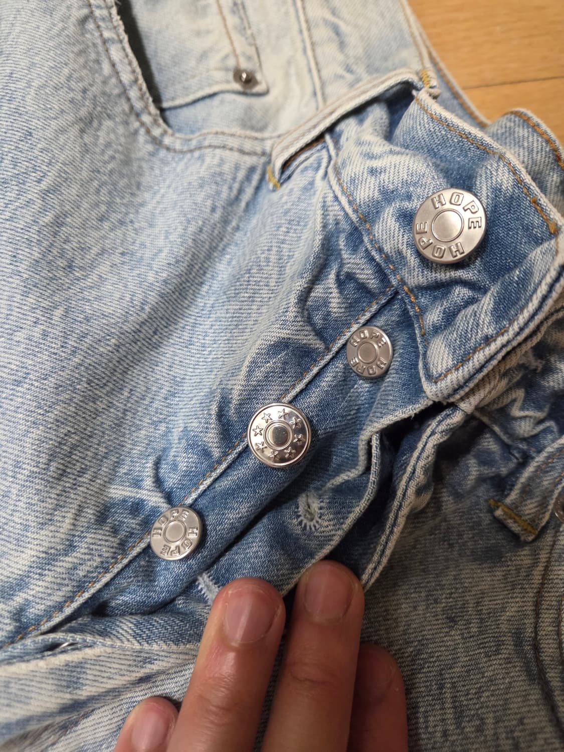HOPE CRISS JEANS 페일 블루 빈티지 32 호프 상품이미지4