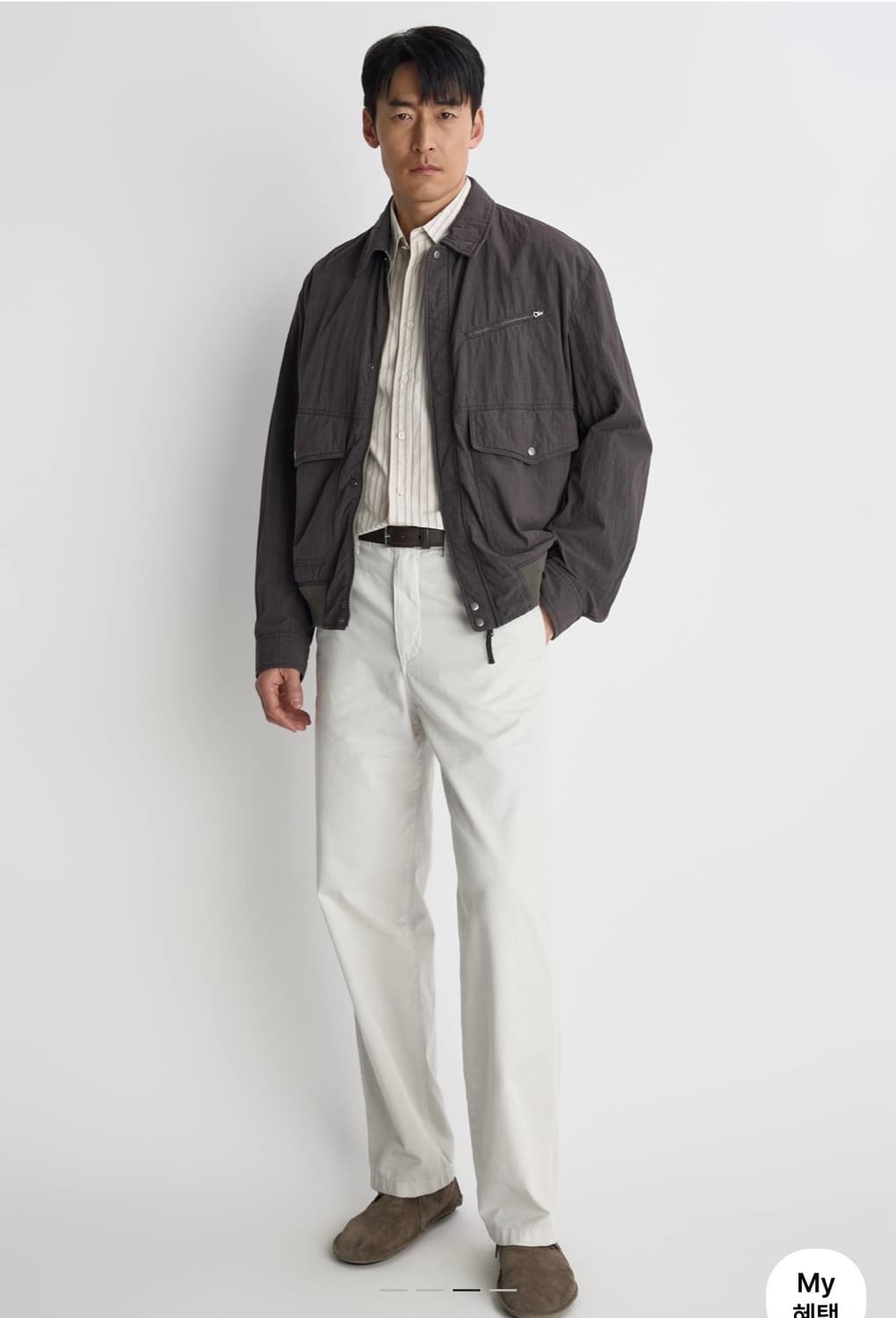 포터리 나일론 cwu 자켓 차콜 블루 2 사이즈 상품이미지1