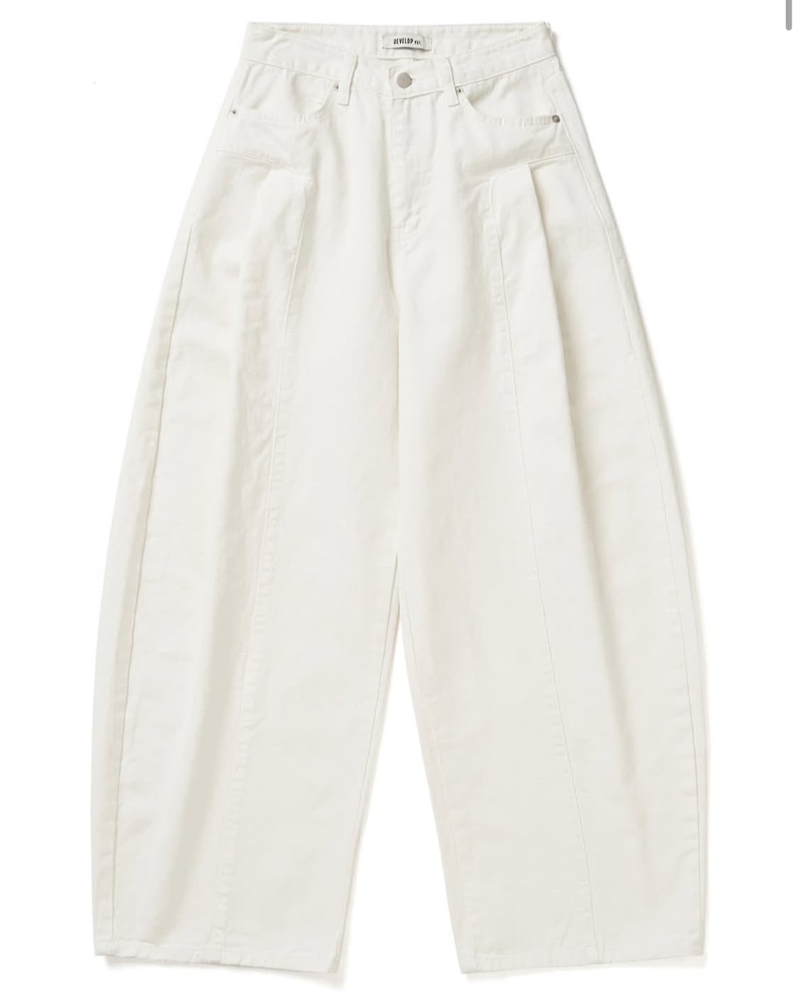 디벨롭 화이트 벌룬코튼팬츠 s 새상품 상품이미지1