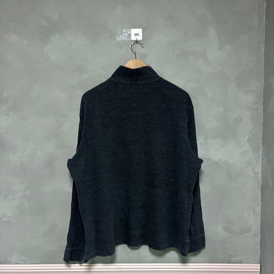 폴로 랄프로렌 니트 반집업 차콜 블랙 상품이미지4