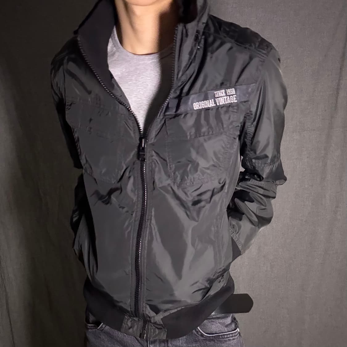 버커루 블랙 바람막이 점퍼 M 상품이미지4