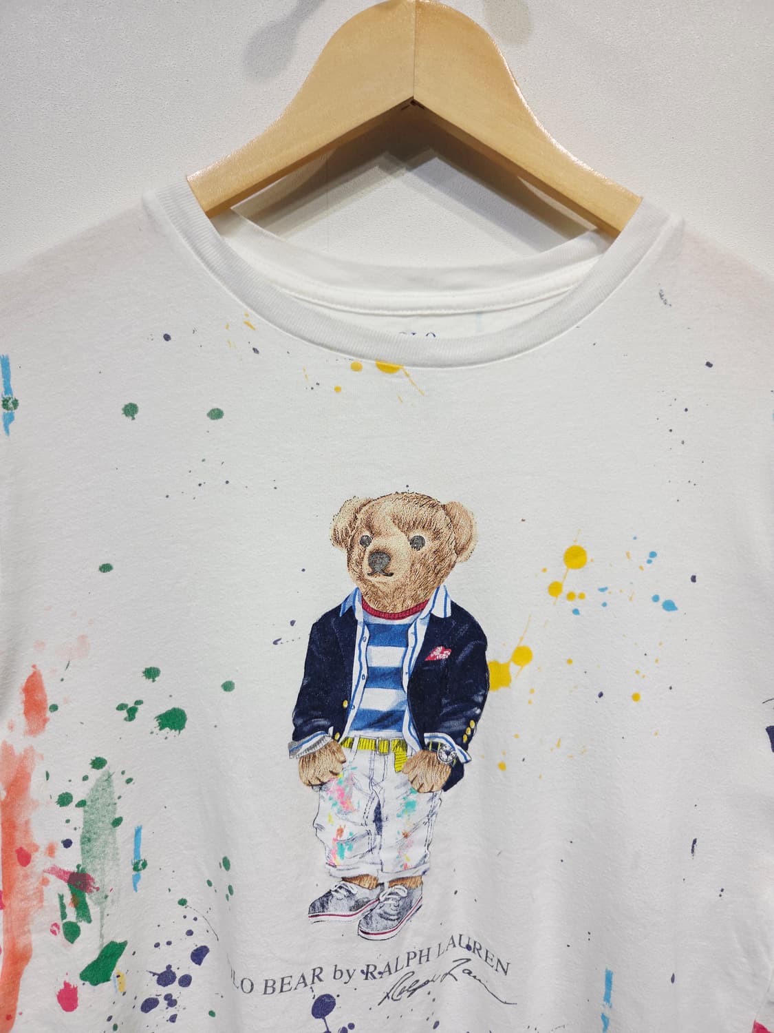 폴로 랄프로렌 폴로베어 페인트 스플래터 반팔 티셔츠 상품이미지3