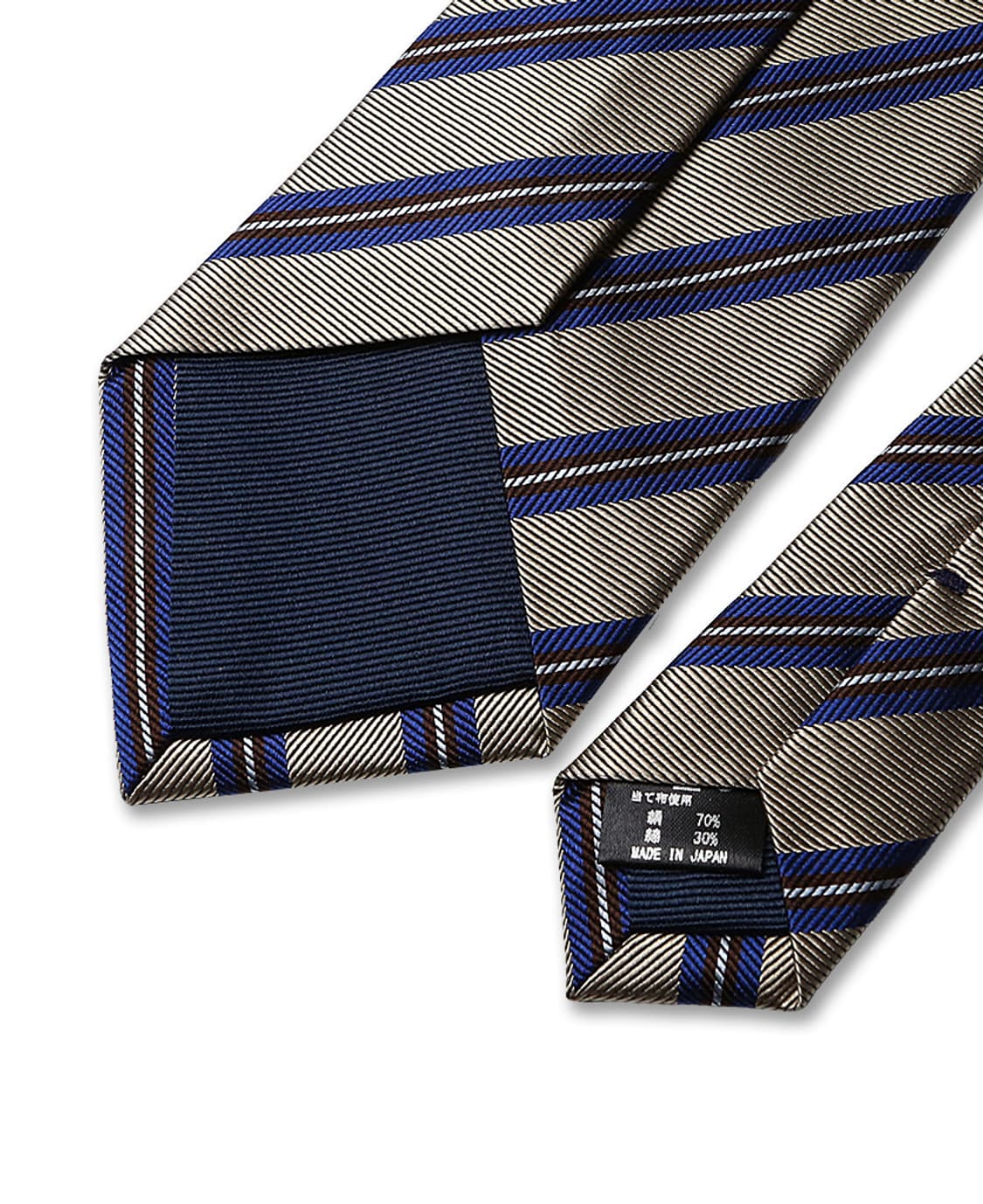 힐튼 [Hilton] 실크 코튼 "메이드 인 재팬" 레지멘탈 타이 상품이미지3