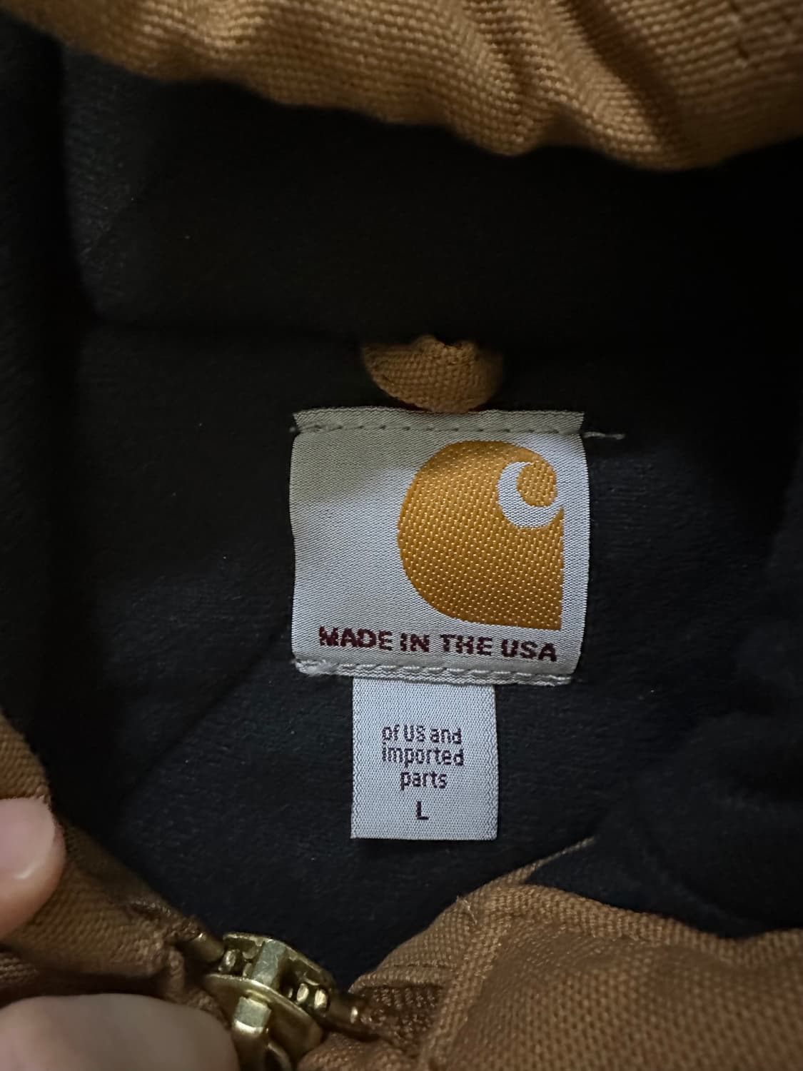 칼하트 덕 액티브 후드 자켓 j140 브라운 상품이미지2