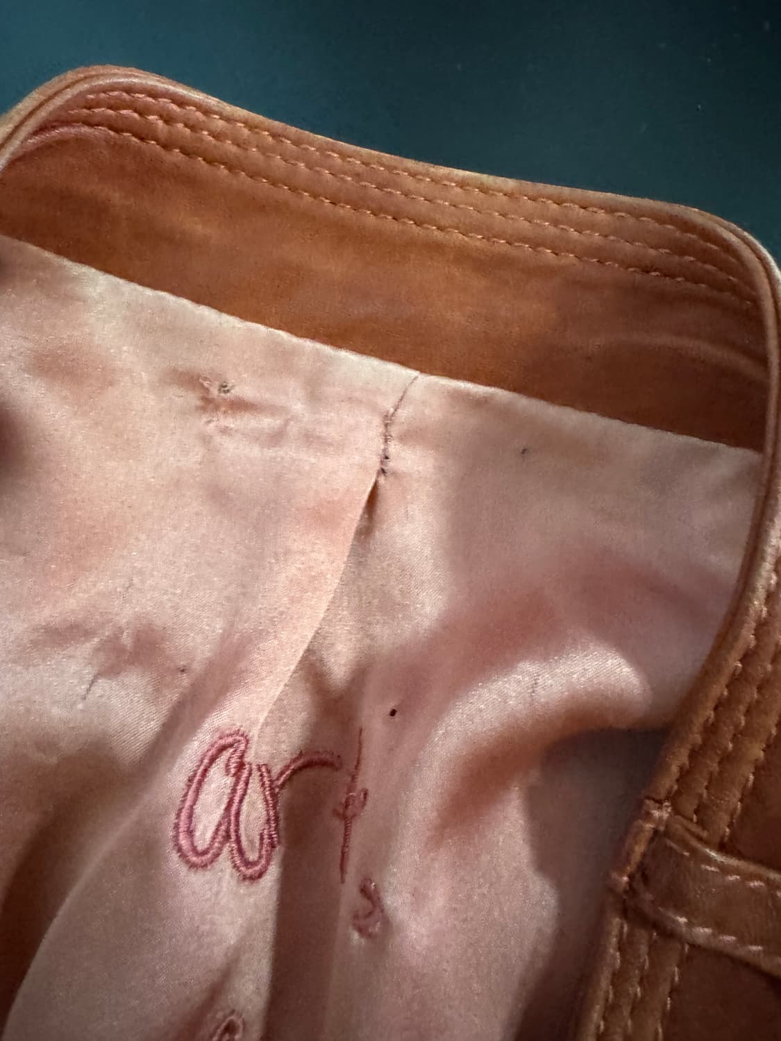 여성 오즈세컨 빈티지 리얼 양가죽 크롭 자켓 44 상품이미지7