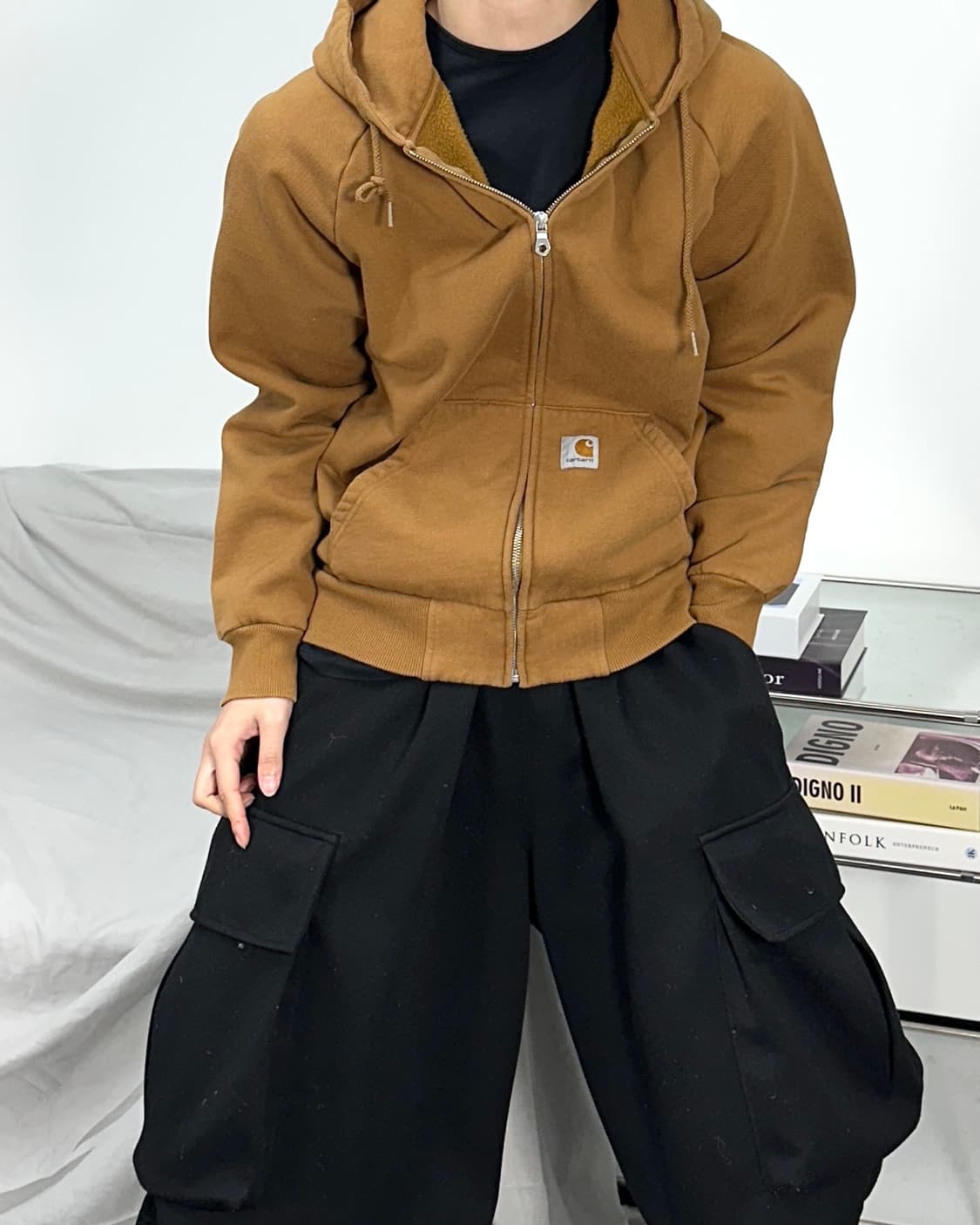 칼하트 된장 후드집업 M 상품이미지2