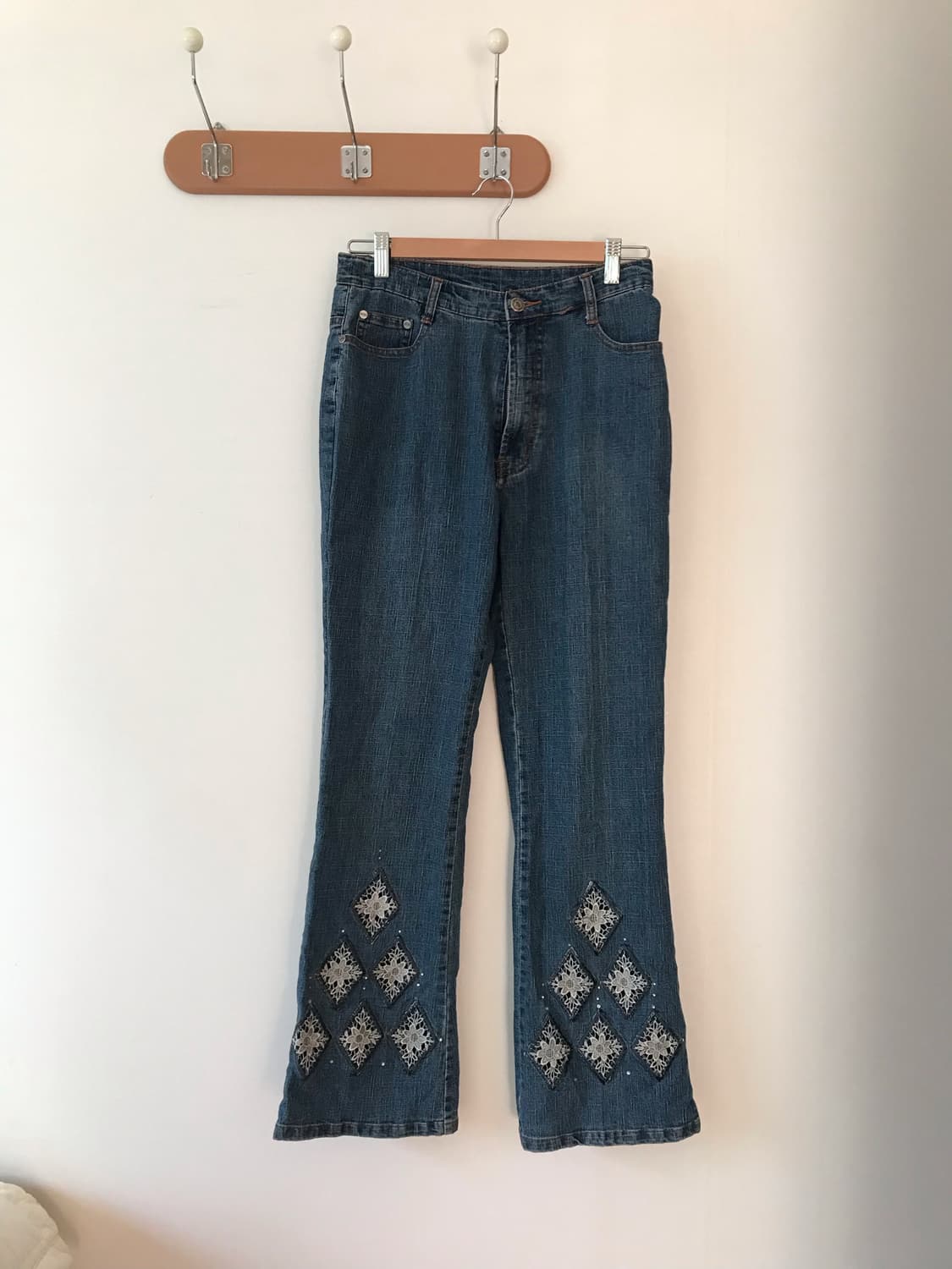 레이스 부츠컷 데님 팬츠 상품이미지6