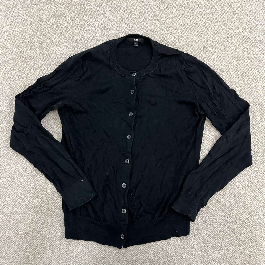 M 유니클로 코튼 니트 가디건 0213M 상품이미지1