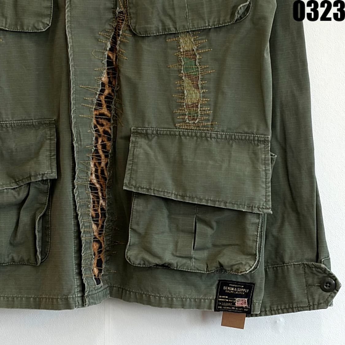 폴로 랄프로렌 데님앤서플라이 라인의 밀리터리 필드 자켓 M 0323 상품이미지4