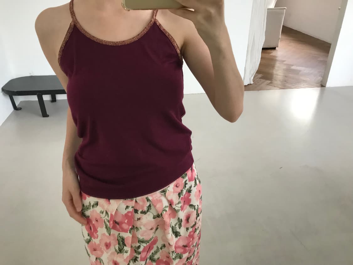 vintage flower pattern skirt 상품이미지7