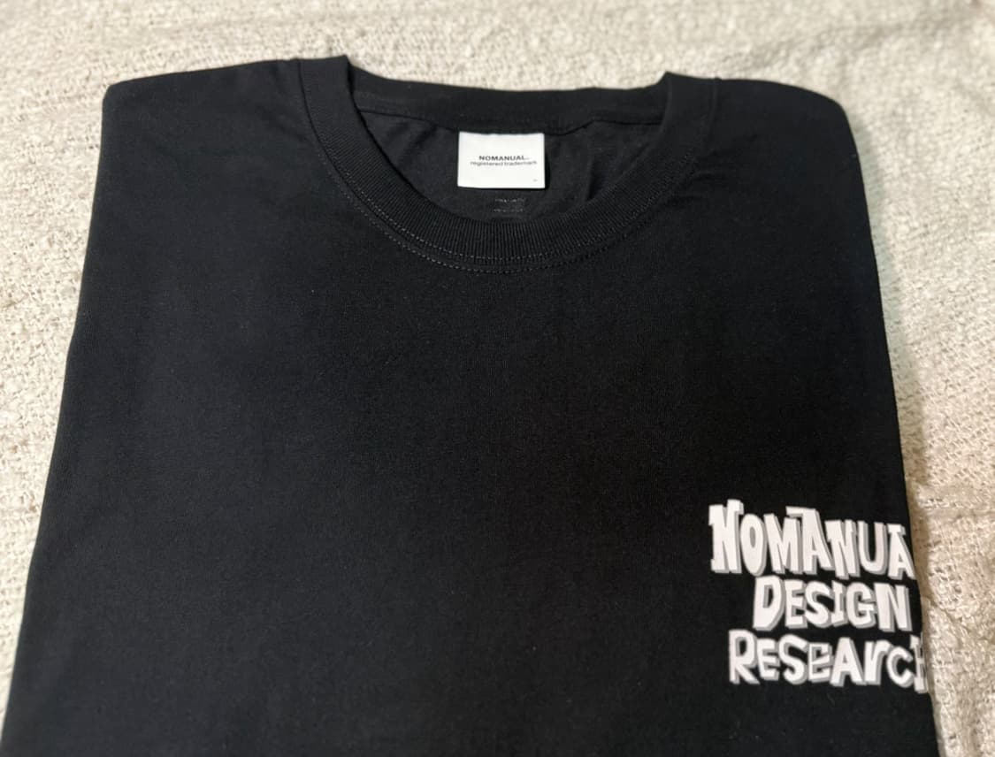 xl) 노매뉴얼 DOODLE LOGO T-SHIRT - BLACK 티셔츠 상품이미지3