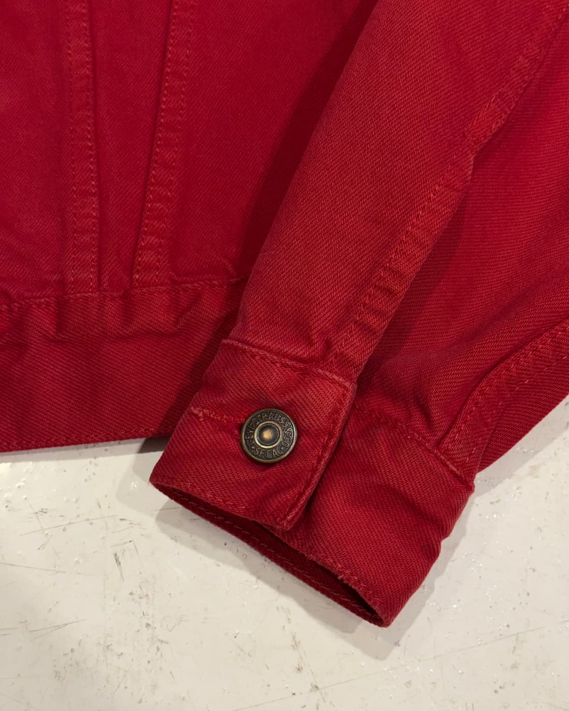 Levis 90s 70500 레드 트러커 자켓 상품이미지3