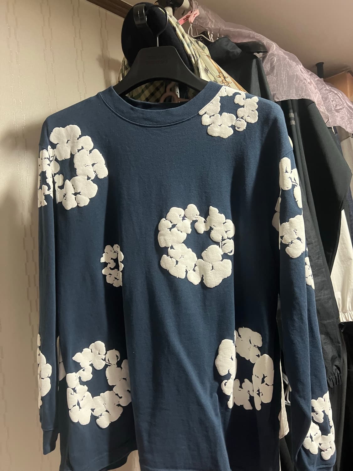 데님티어스 롱슬리브 네이비 L 상품이미지1