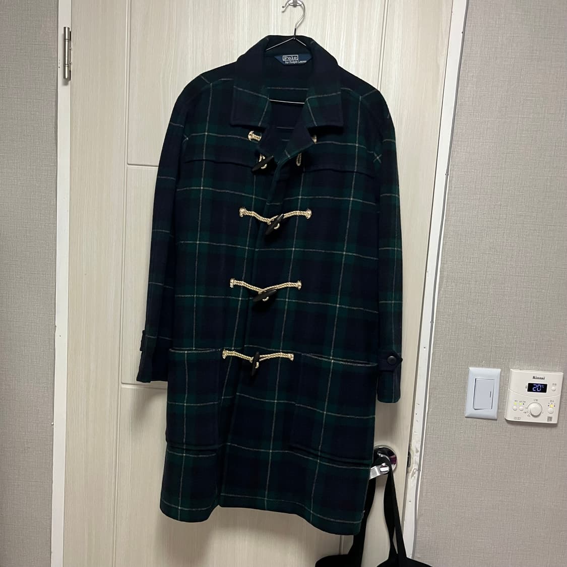 00's tartan check duffle coat  상품이미지1