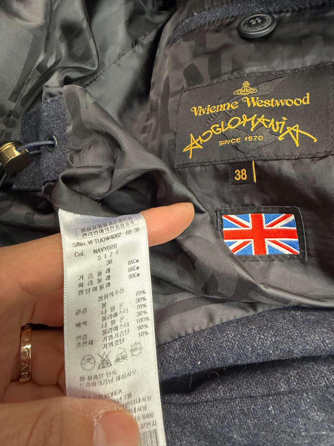 정품) 비비안웨스트우드 여성 이중 구스패딩 38 상품이미지8