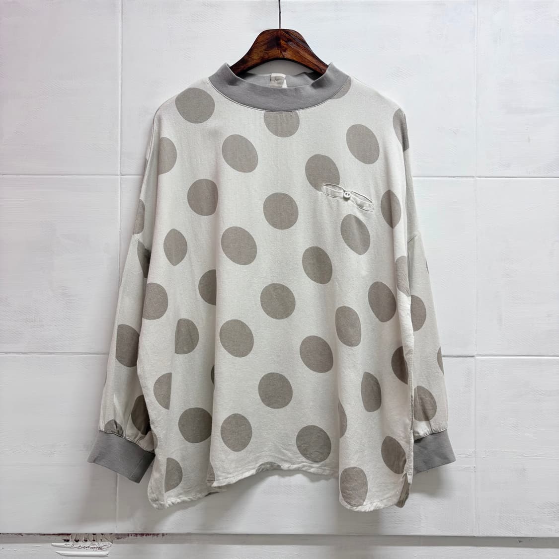 도트 모리걸 러블리 블라우스 JPN 상품이미지1