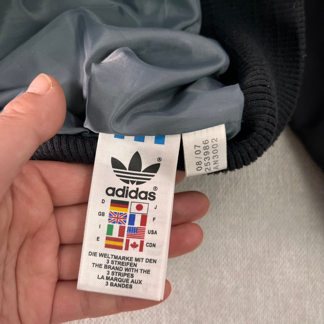 100 아디다스 90s 드라이빙 바이커 자켓  상품이미지6